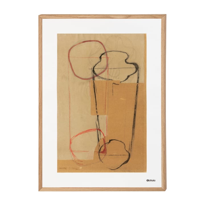 Aalto art Sketch brown juliste, 50x70 cm Iittala