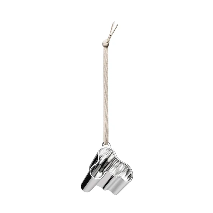 Aalto-koriste ripustin, metalli, Hopea Iittala