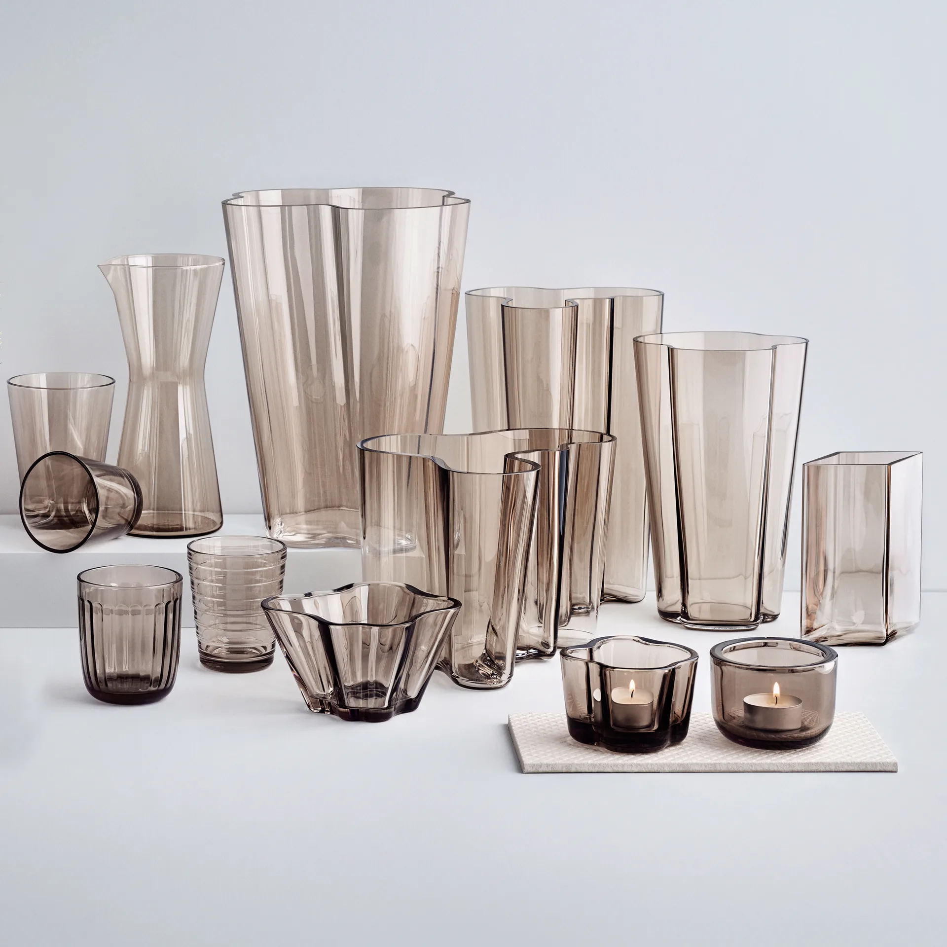 Aino Aalto juomalasi 2 kpl 22 cl, Pellava Iittala