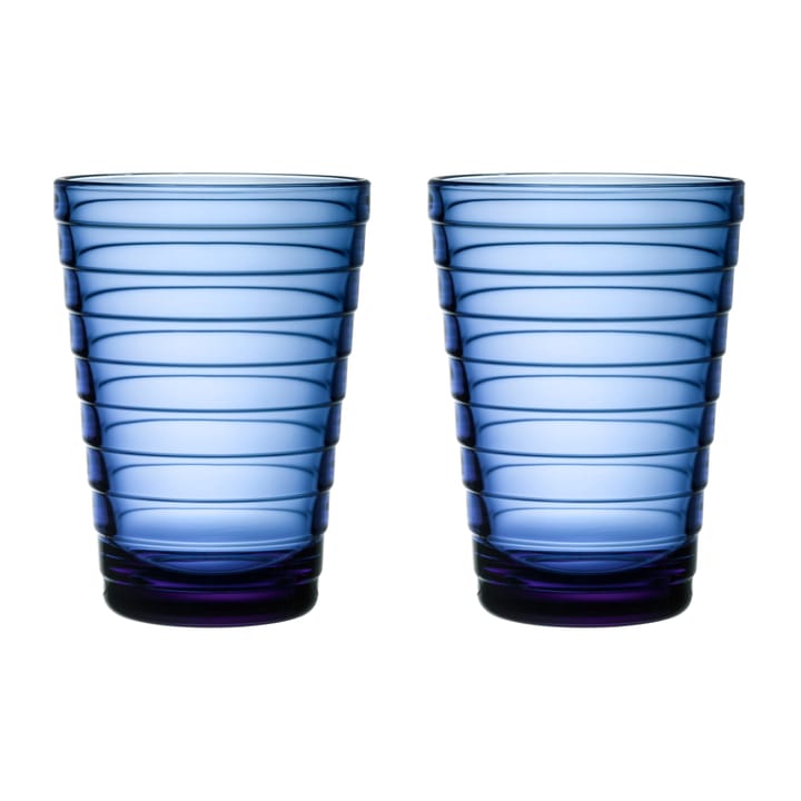 Aino Aalto juomalasi 2 kpl 33 cl, Ultramariininsininen Iittala