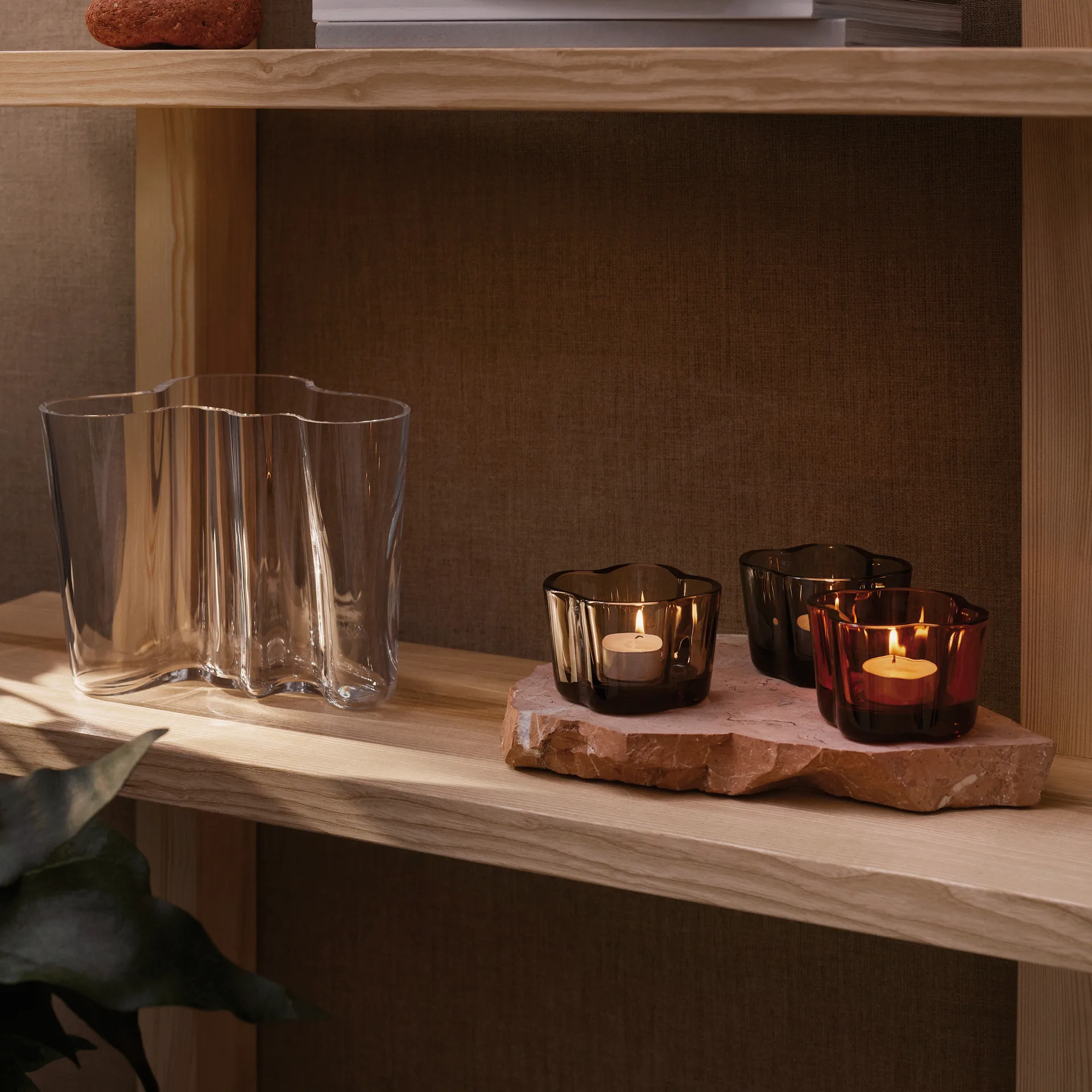 Alvar Aalto kynttilälyhty 60 mm, Pomeranssi Iittala