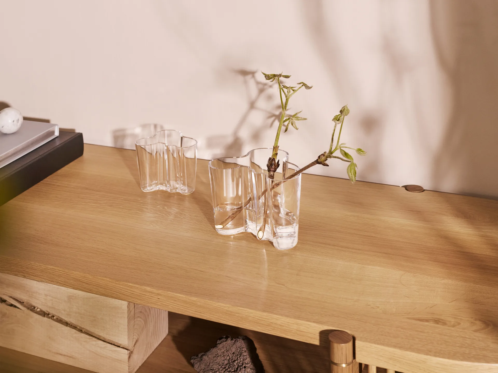 Alvar Aalto Maljakot, Kirkas, 120 mm Iittala