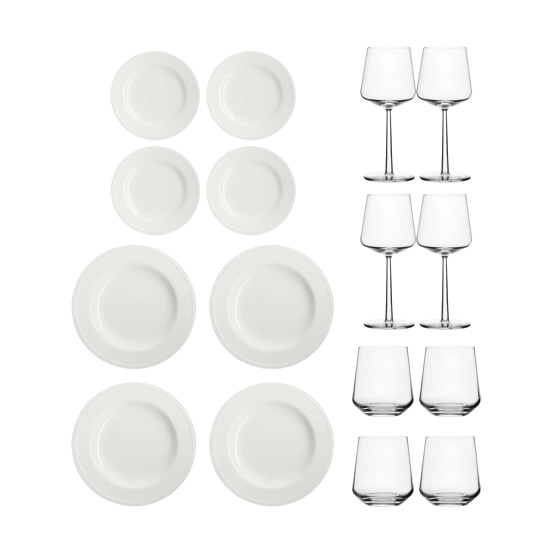 Essence & Dots illallisen aloitussetti 32 osaa - Kermanvalkoinen,  Iittala