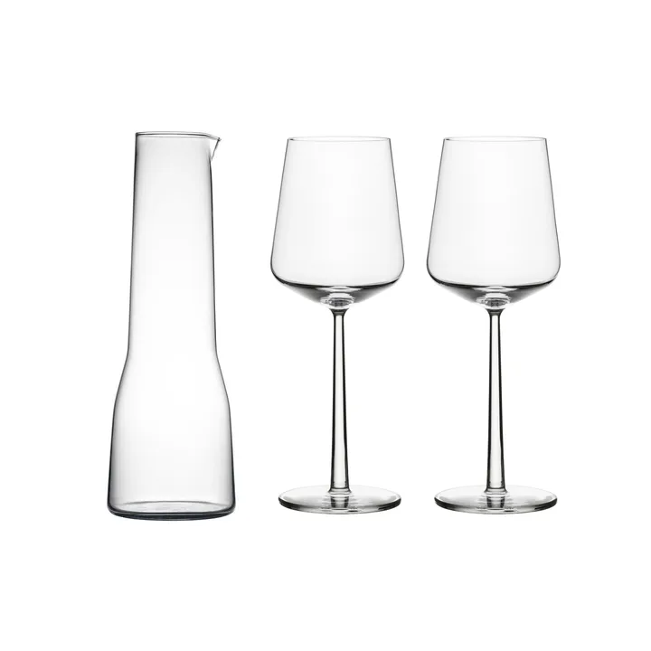 Essence-karahvi ja viinilasi, 2 osaa - Iittala