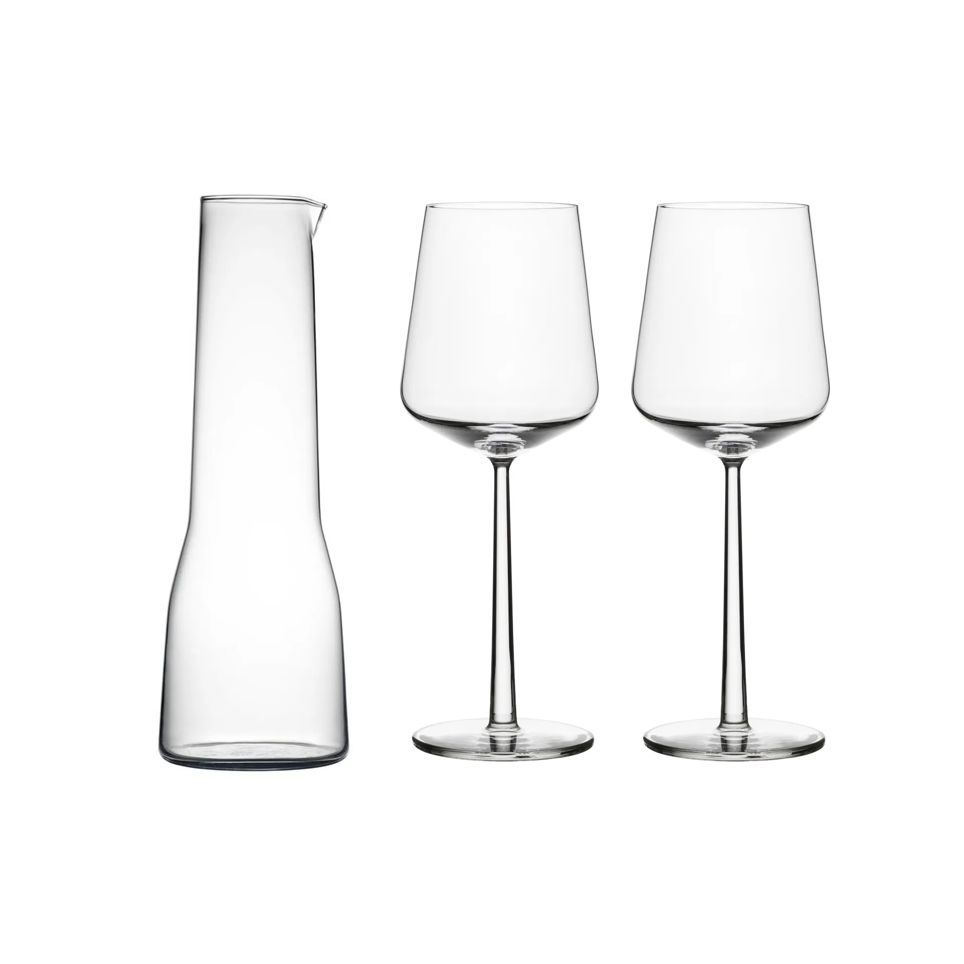 Essence-karahvi ja viinilasi, 2 osaa Iittala