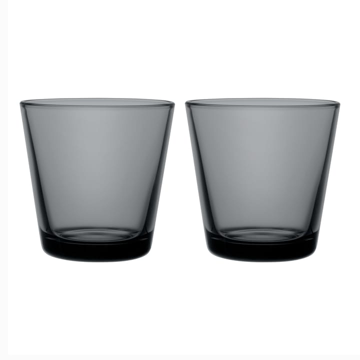 Kartio lasi 21 cl 2 pakkaus 2 kpl - Tummanharmaa - Iittala