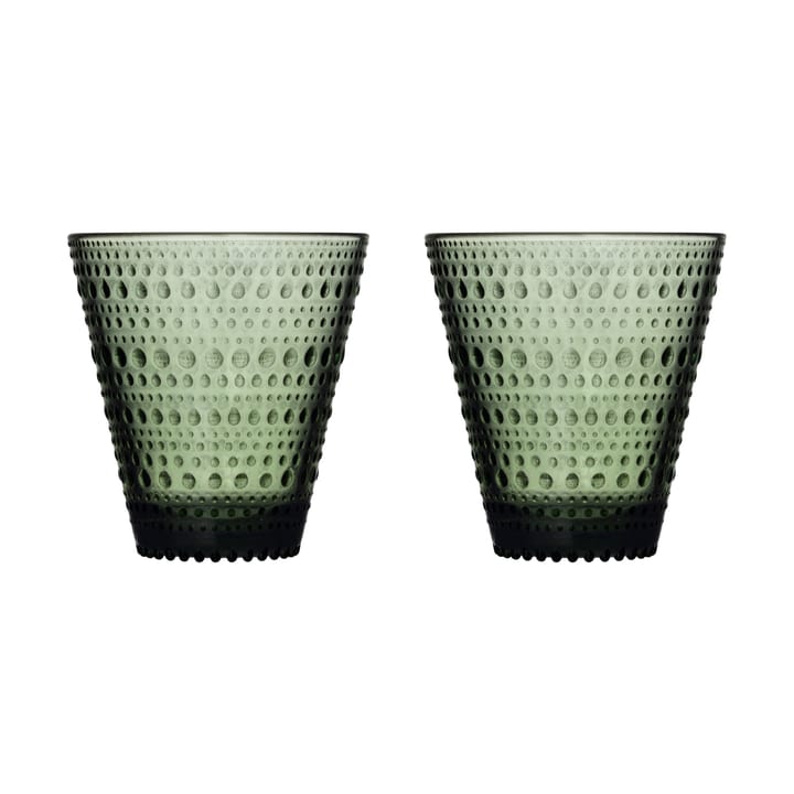 Kastehelmi juomalasi 30 cl 2 kpl - Männynvihreä - Iittala