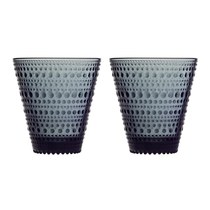 Kastehelmi juomalasi 30 cl 2 kpl, Tummanharmaa Iittala