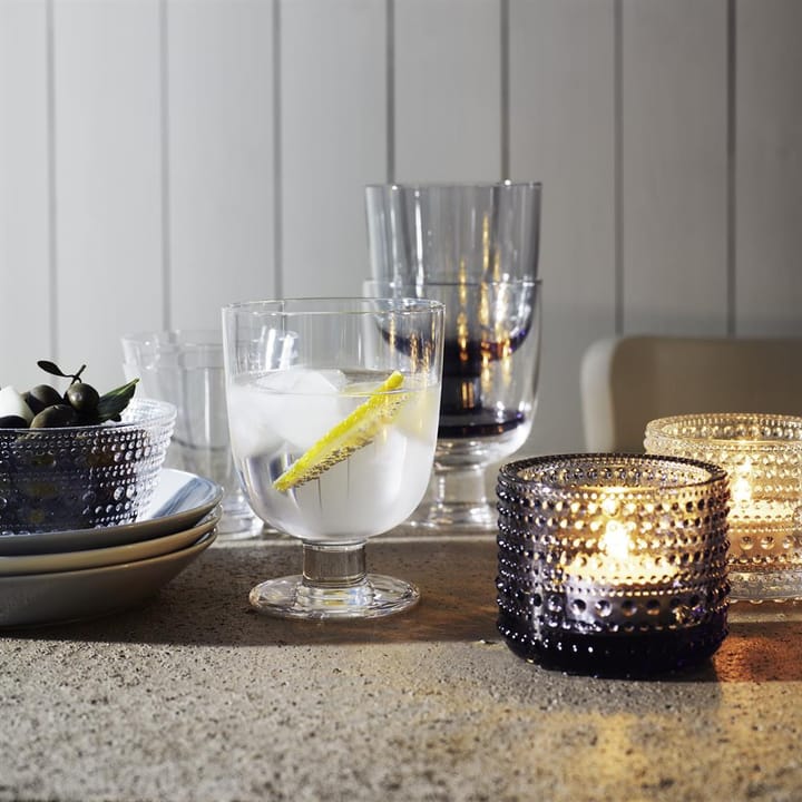 Kastehelmi kynttilälyhty 64 mm, harmaa Iittala