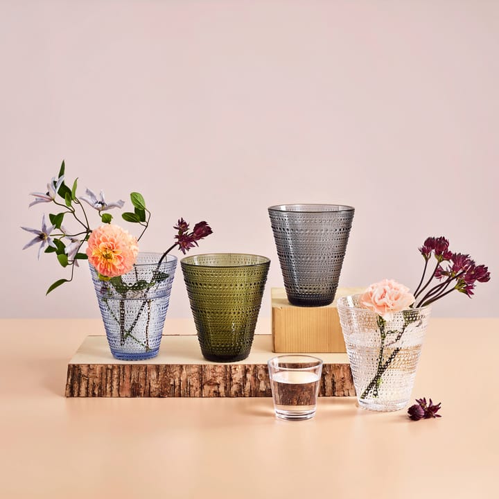 Kastehelmi maljakko, harmaa Iittala