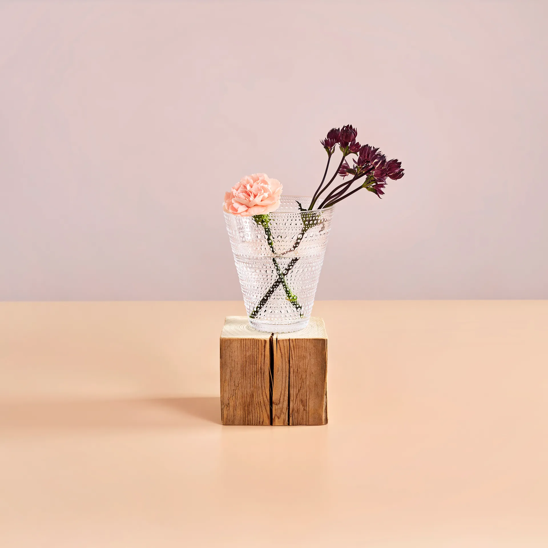 Kastehelmi maljakko, kirkas Iittala