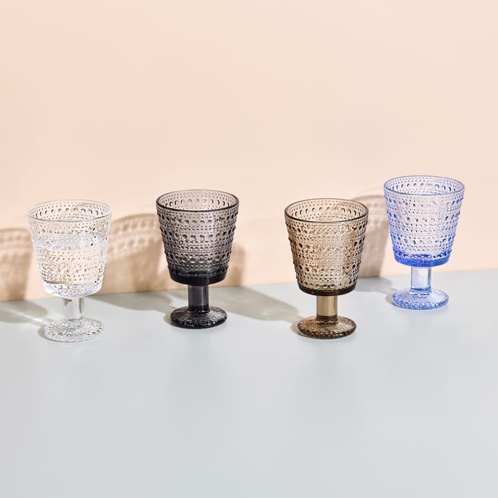 Kastehelmi viskilasi jalallinen 26 cl 2 kpl, selvä Iittala