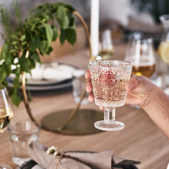 Kastehelmi viskilasi jalallinen 26 cl 2 kpl, selvä Iittala