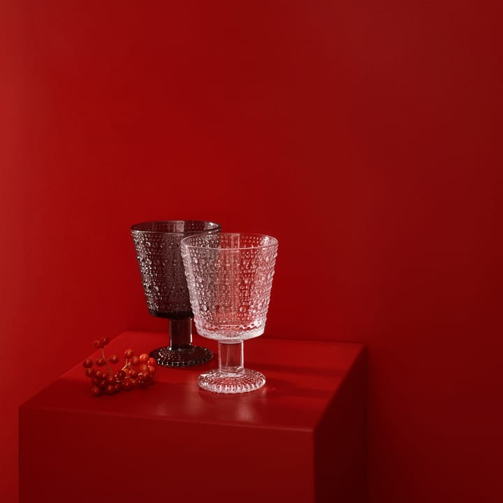 Kastehelmi viskilasi jalallinen 26 cl 2 kpl, selvä Iittala