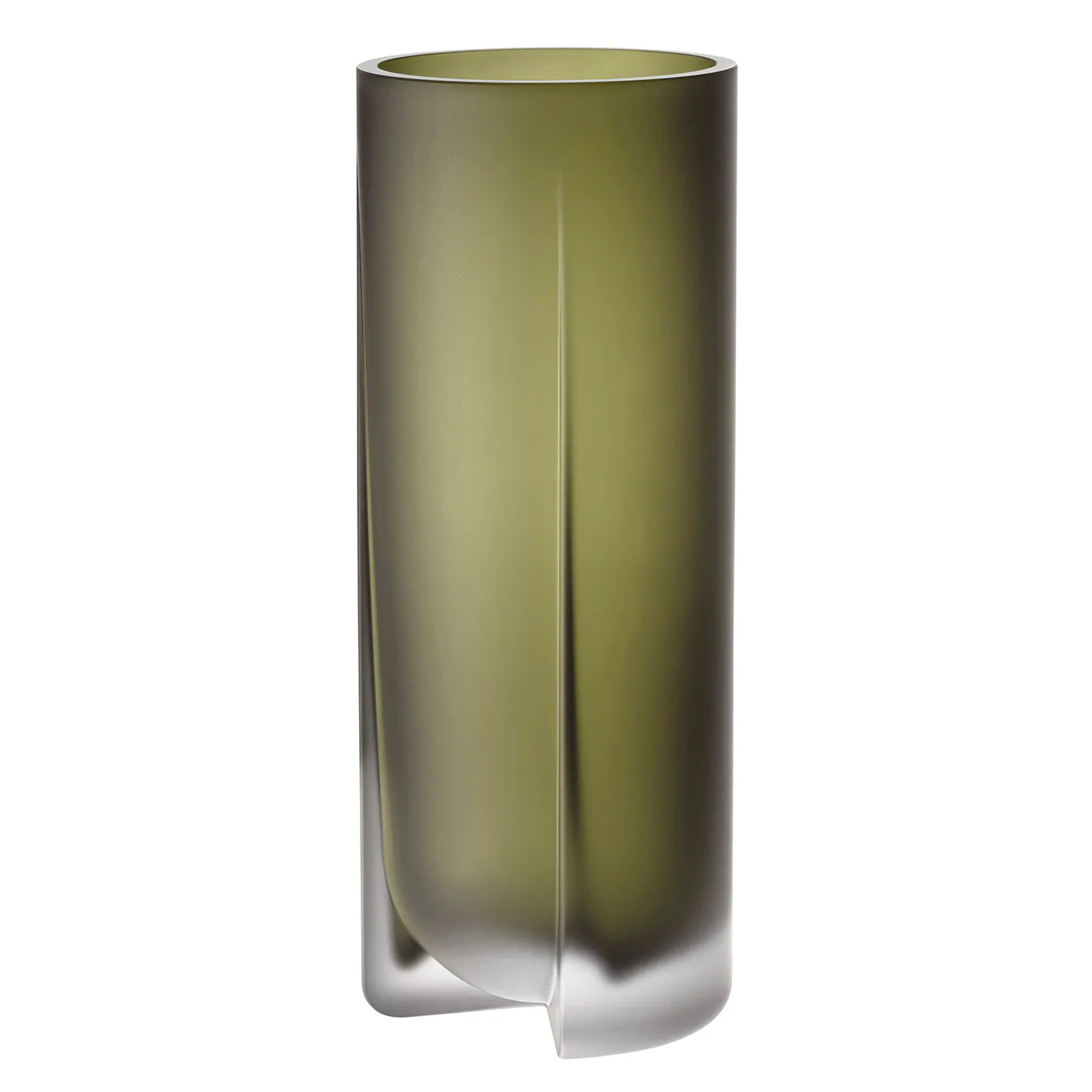Kuru maljakko 25,5 cm, Huurrettu sammaleenvihreä Iittala