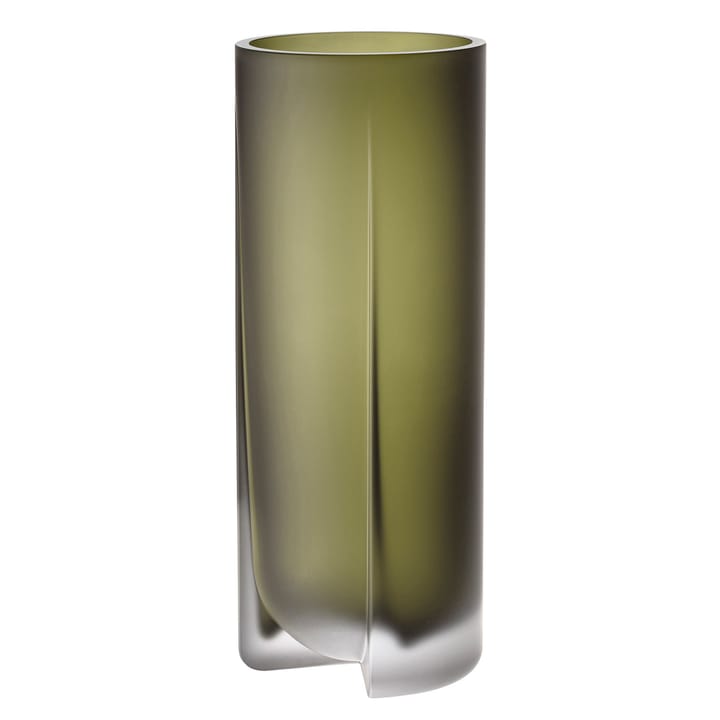 Kuru maljakko 25,5 cm, Huurrettu sammaleenvihreä Iittala
