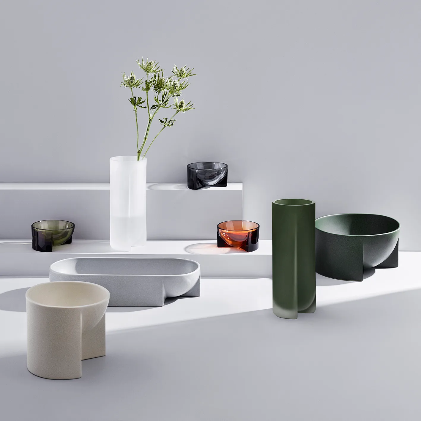 Kuru maljakko 25,5 cm, Huurrettu sammaleenvihreä Iittala