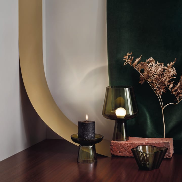 Leimu pöytävalaisin 24 cm, sammaleenvihreä Iittala