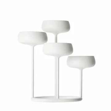 Nappula kynttelikkö - valkoinen - Iittala