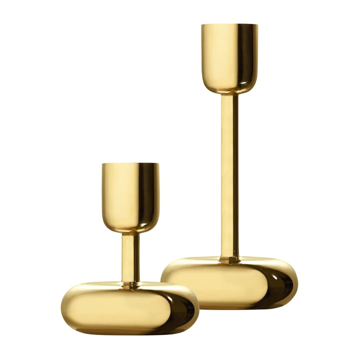 Nappula kynttilänjalka lahjapakkaus 2 kpl, Messinki Iittala