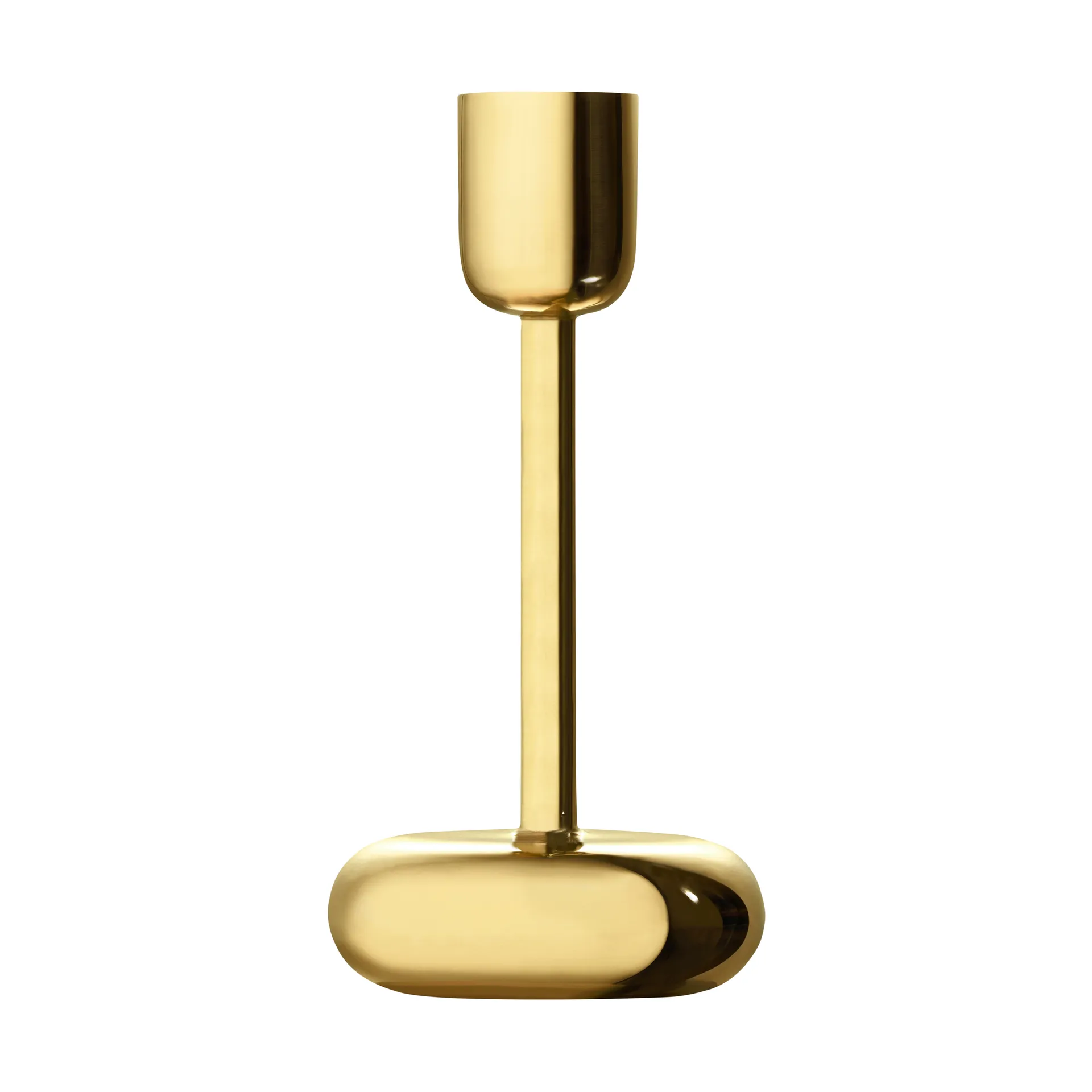 Nappula-kynttilänjalka messinki, iso 183 mm Iittala