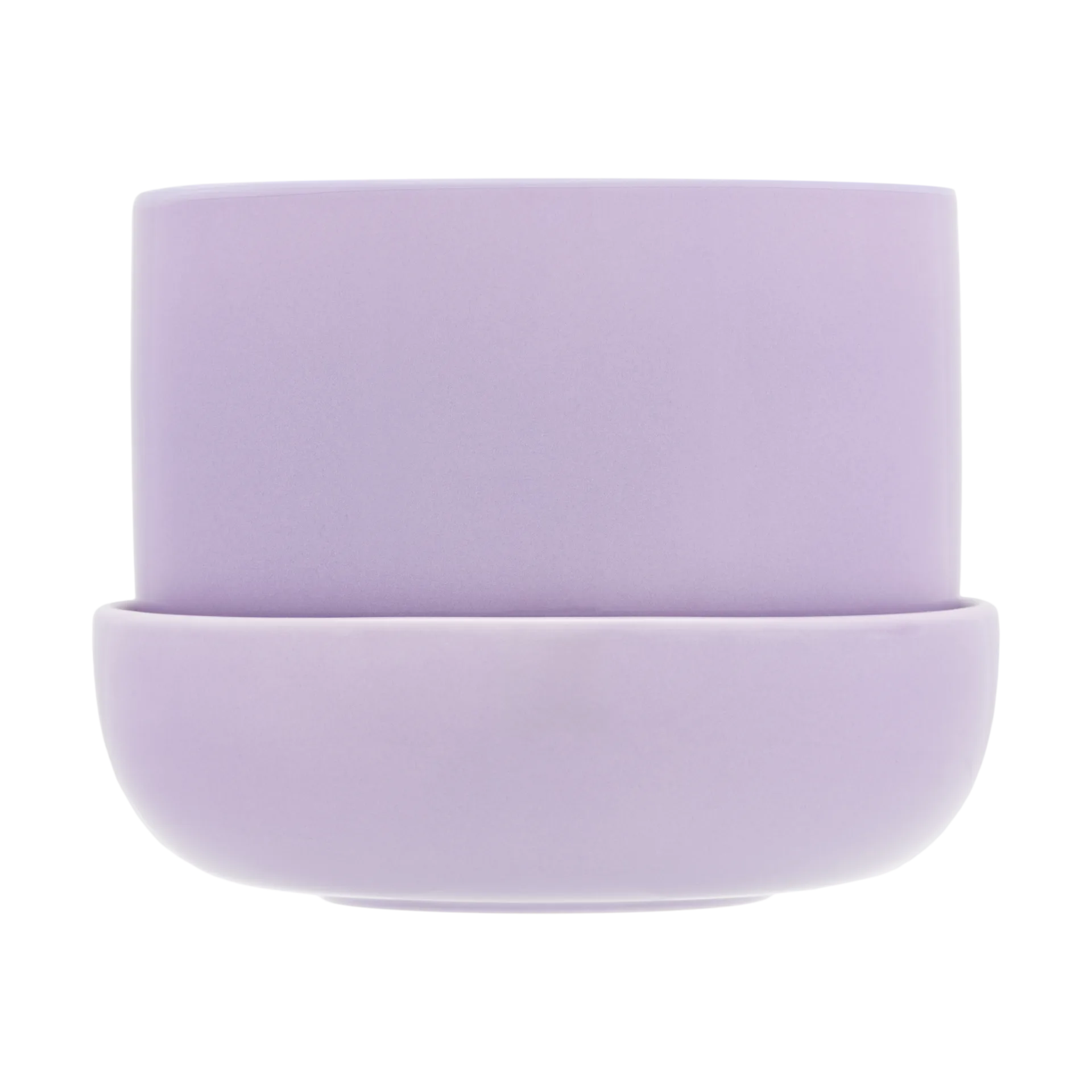 Nappula ruukku aluslautasella Ø17 cm k13 cm, Vaalea lila Iittala
