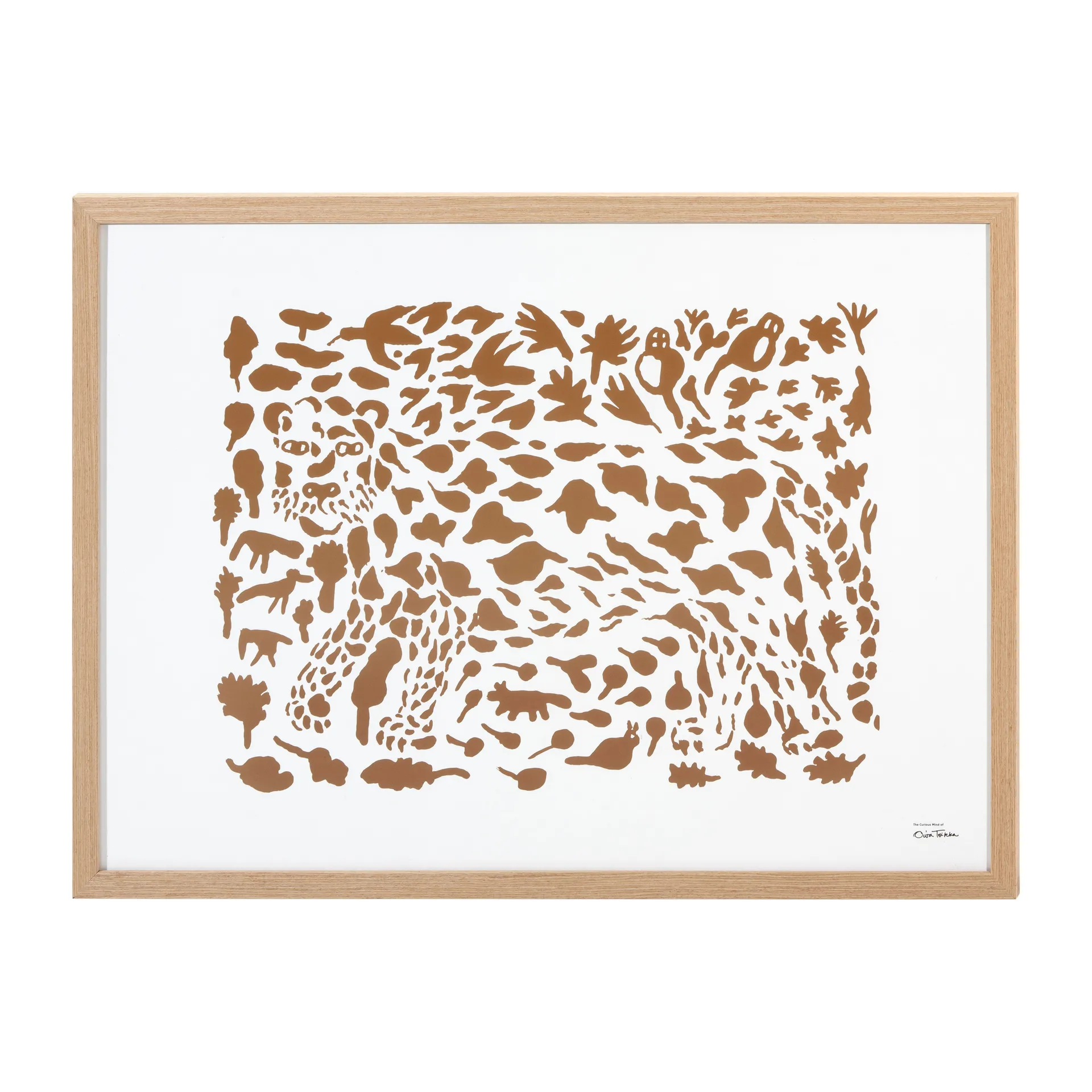 Oiva Toikka Cheetah juliste ruskea, 50x70 cm Iittala