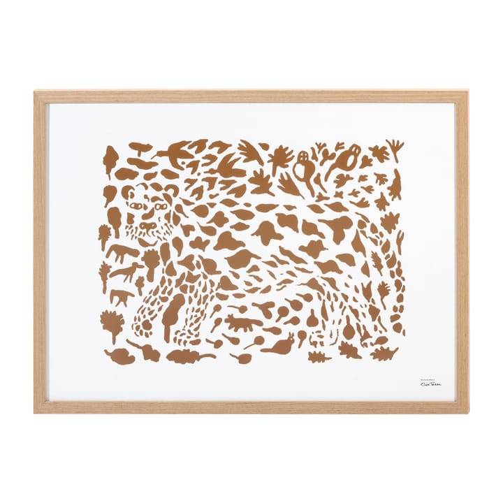Oiva Toikka Cheetah juliste ruskea, 50x70 cm Iittala