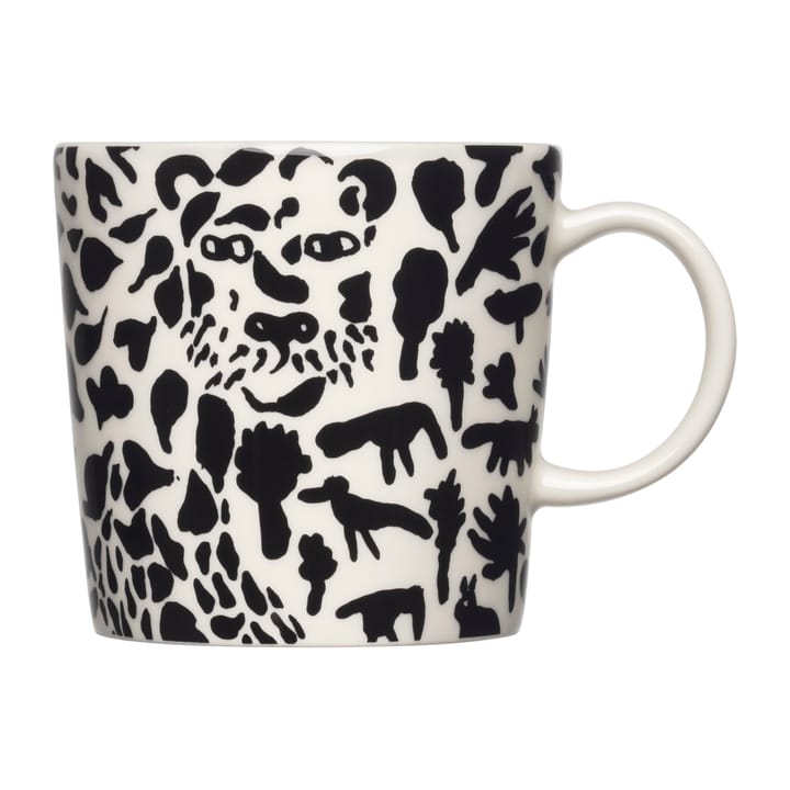 Oiva Toikka Cheetah muki 30 cl - Musta-valkoinen - Iittala