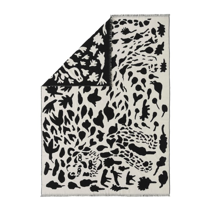 Oiva Toikka Cheetah villahuopa 130x180 cm, Musta-valkoinen Iittala