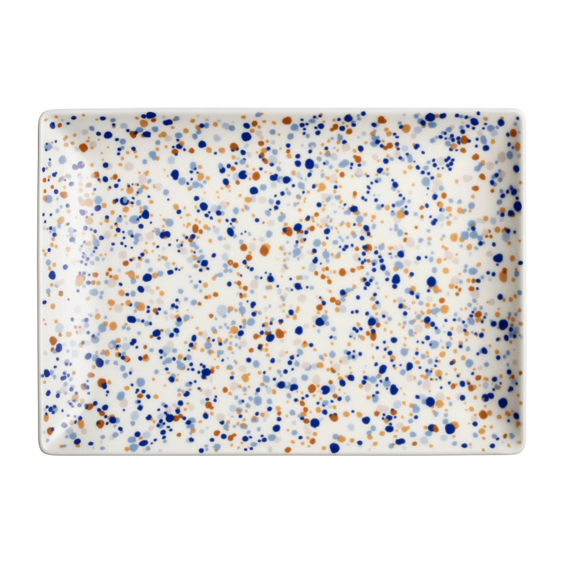 Oiva Toikka Helle A4 lautanen 21x29 cm, Sininen-ruskea Iittala