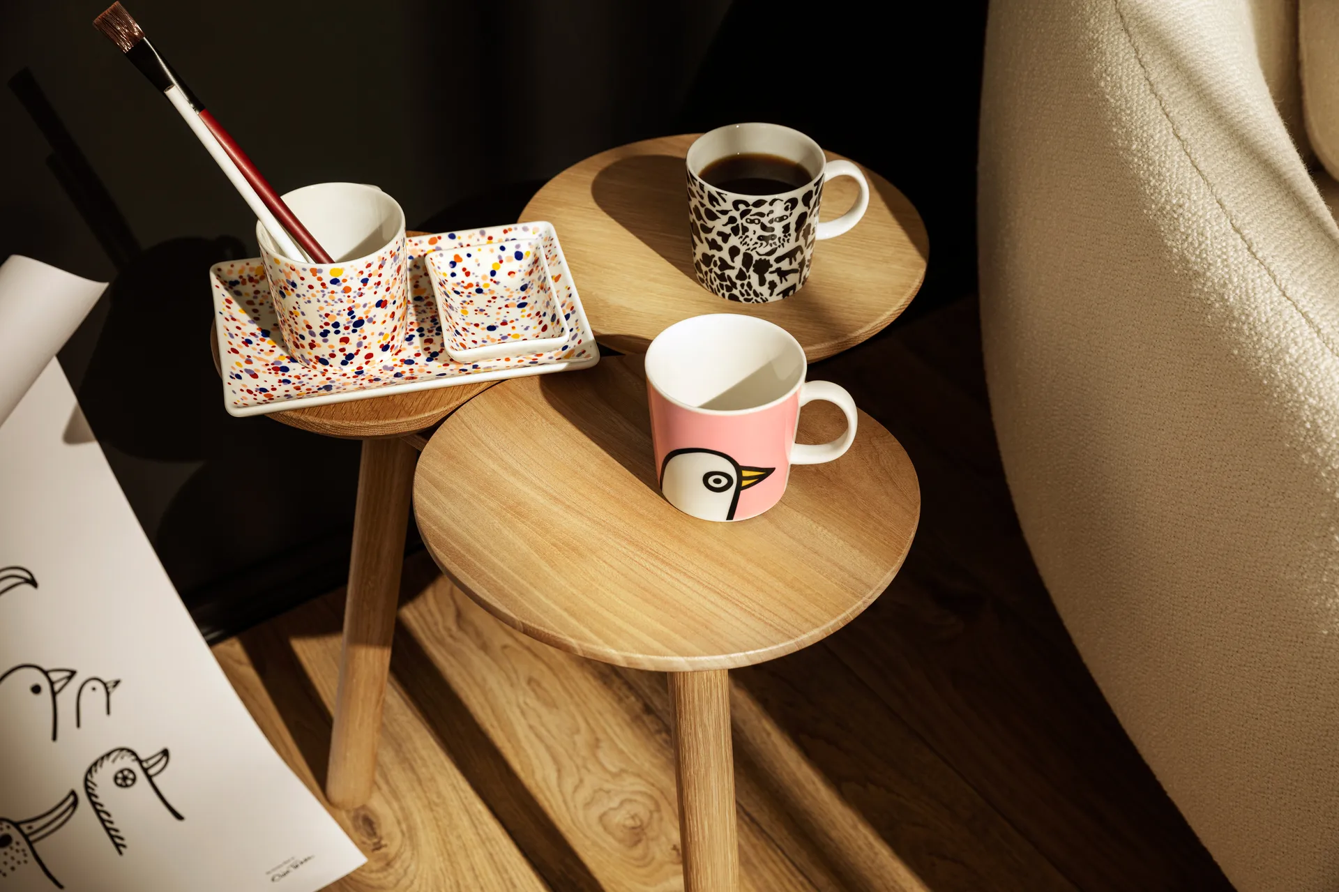 Oiva Toikka Helle A5 lautanen 15x21 cm, Ametisti Iittala