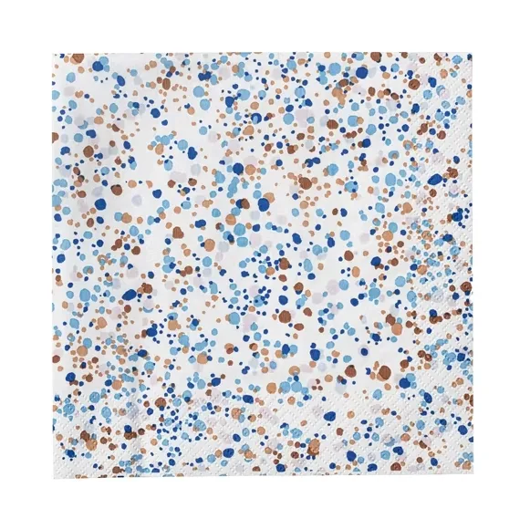 Oiva Toikka Helle lautasliina 20-pack, Sininen-ruskea Iittala