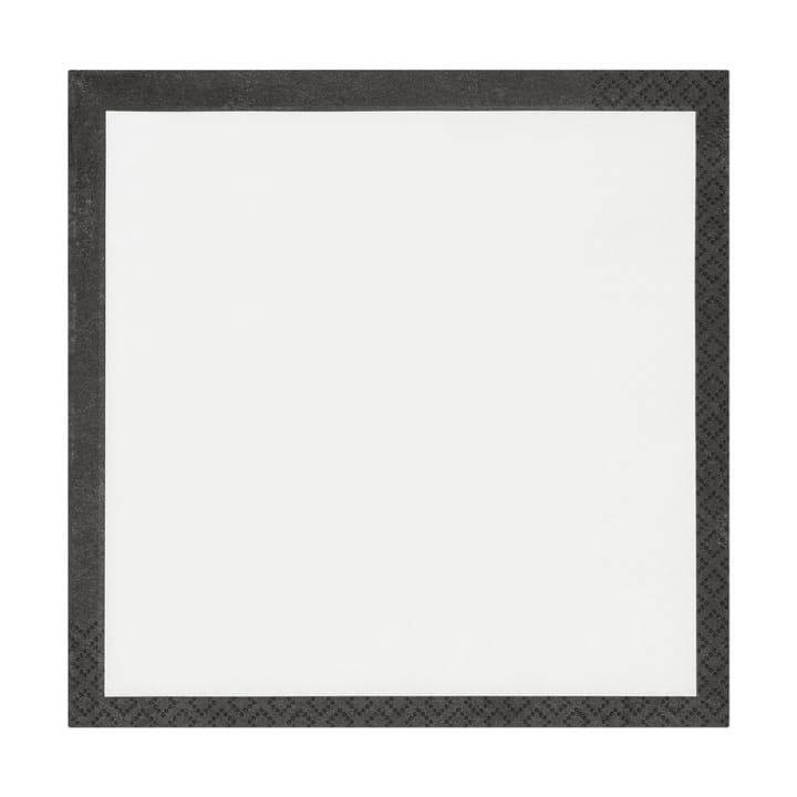 Play paperiservetit 33x33 cm 20 kpl - Ecru-Musta - Iittala