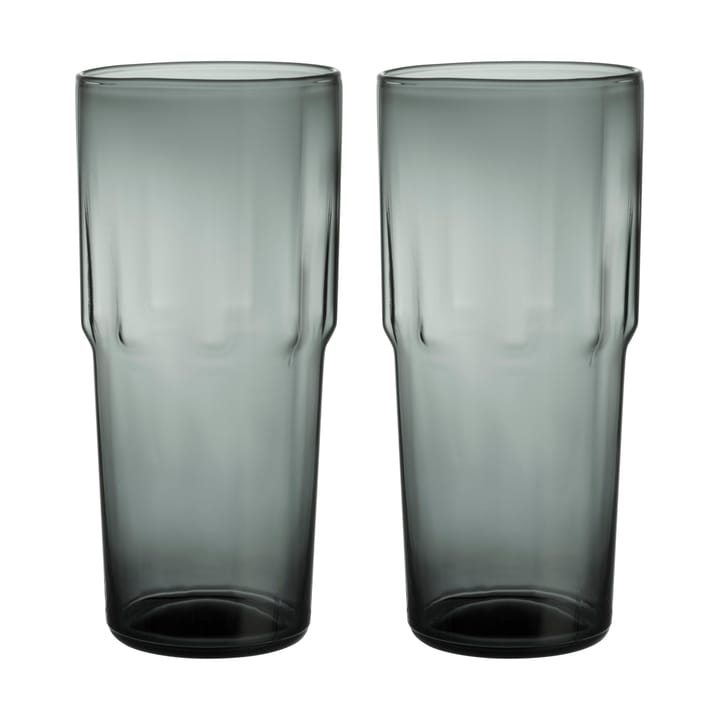 Solare juomalasi korkea 39 cl 2-pack. - Teräksenvärinen. - Iittala
