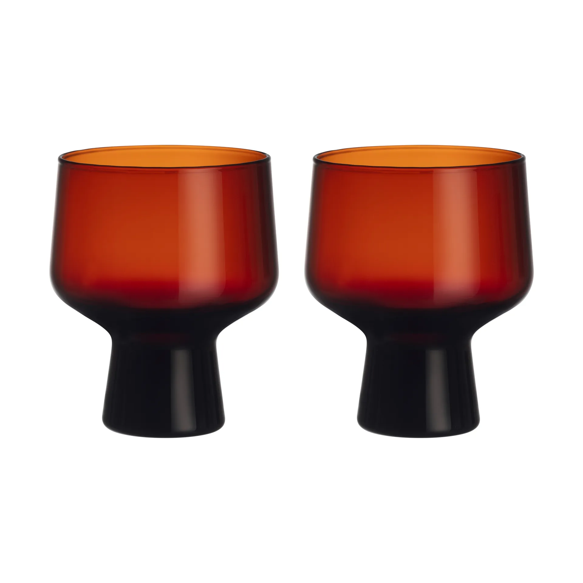 Solare lasi jalalla 29 cl 2-pack., Kupari Iittala