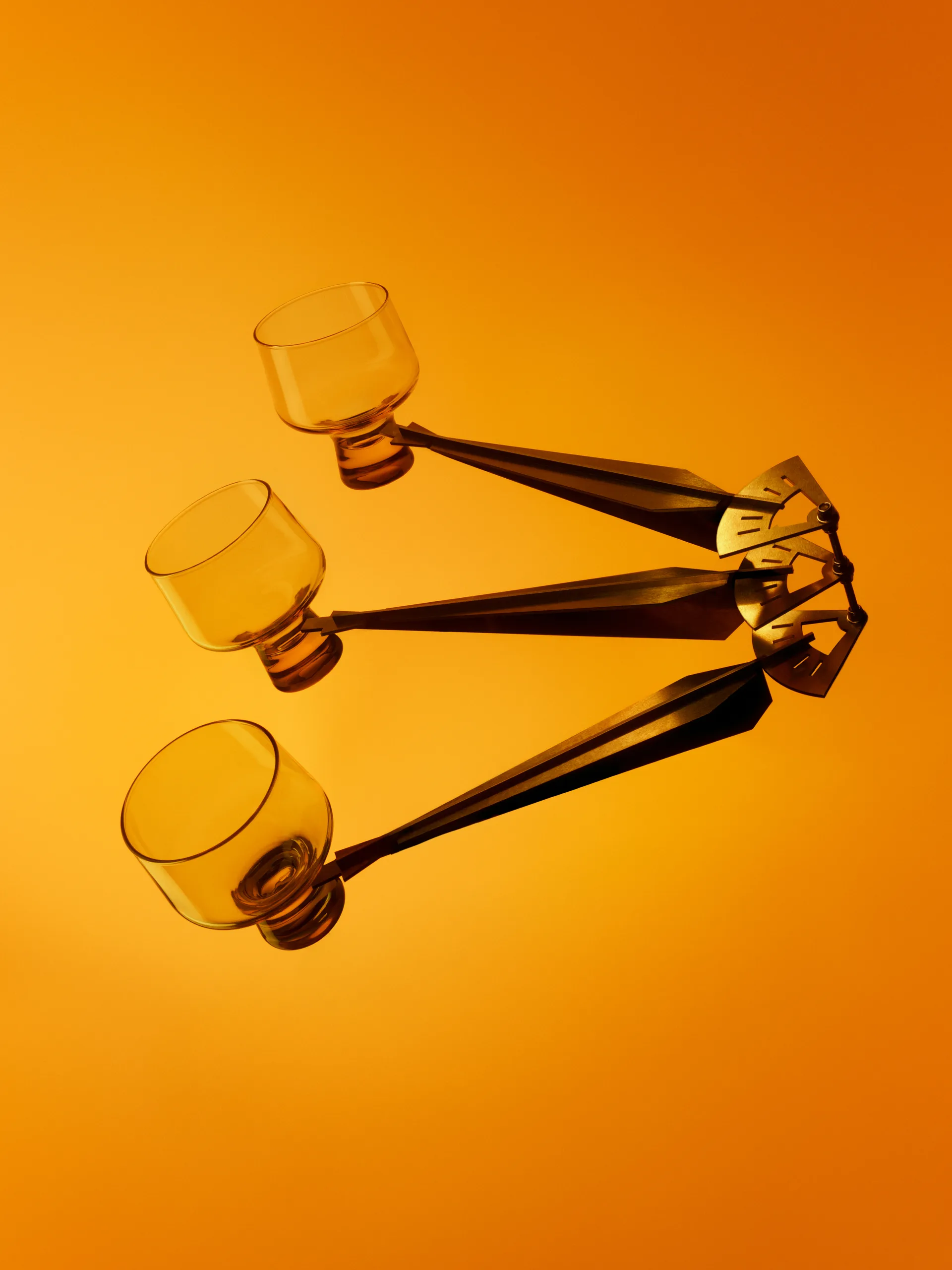 Solare lasi jalalla 29 cl 2-pack., Tulikulta Iittala