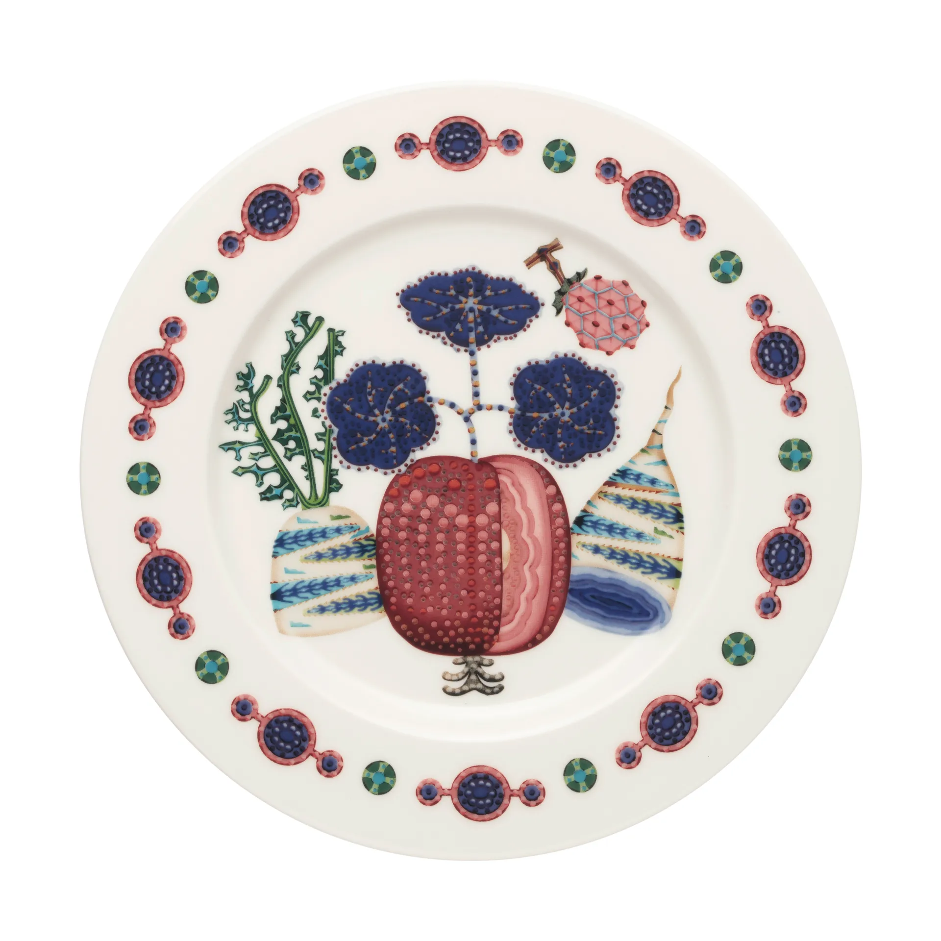 Taika Sato lautanen Ø22 cm, Valkoinen-monivärinen Iittala