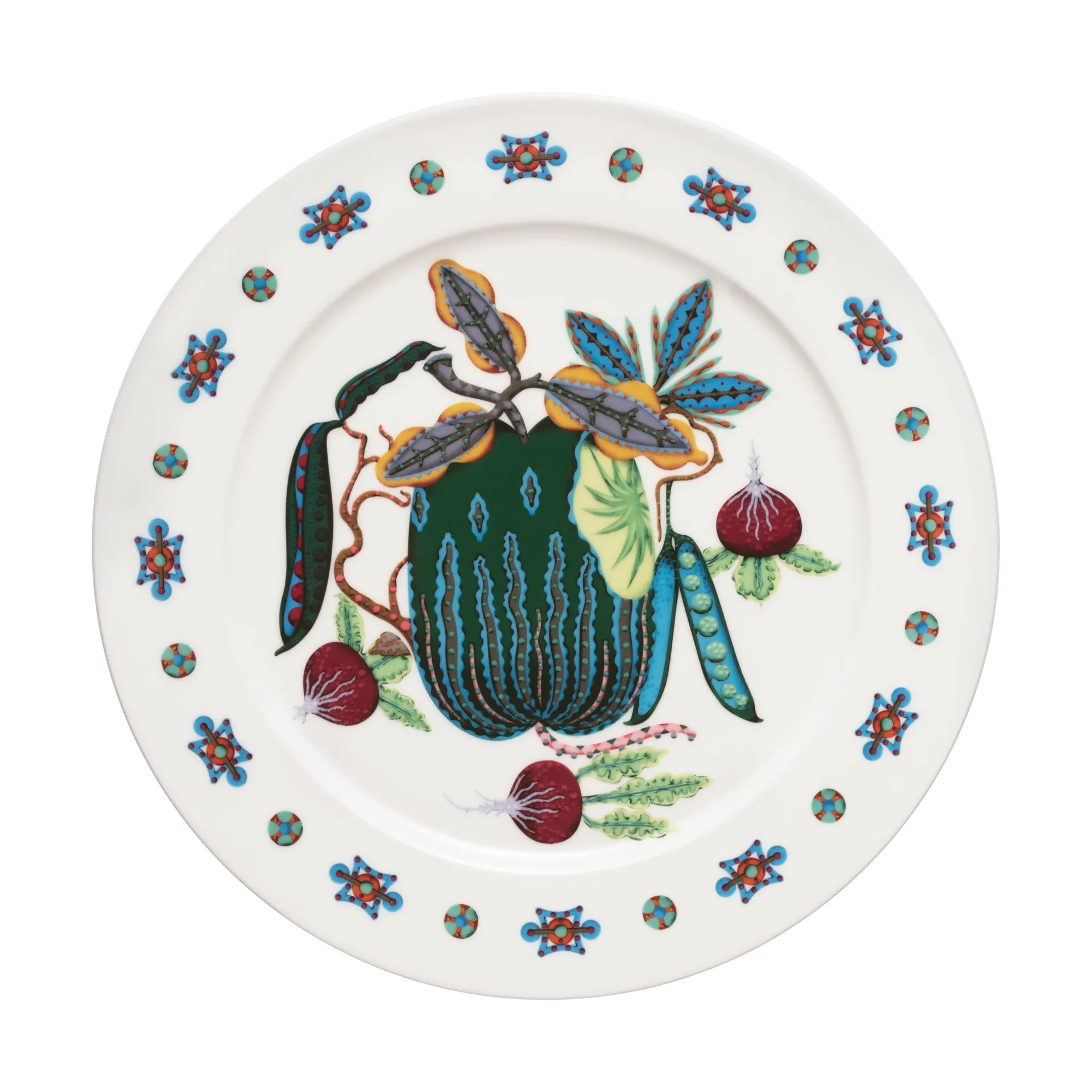 Taika Sato lautanen Ø27 cm, Valkoinen-monivärinen Iittala