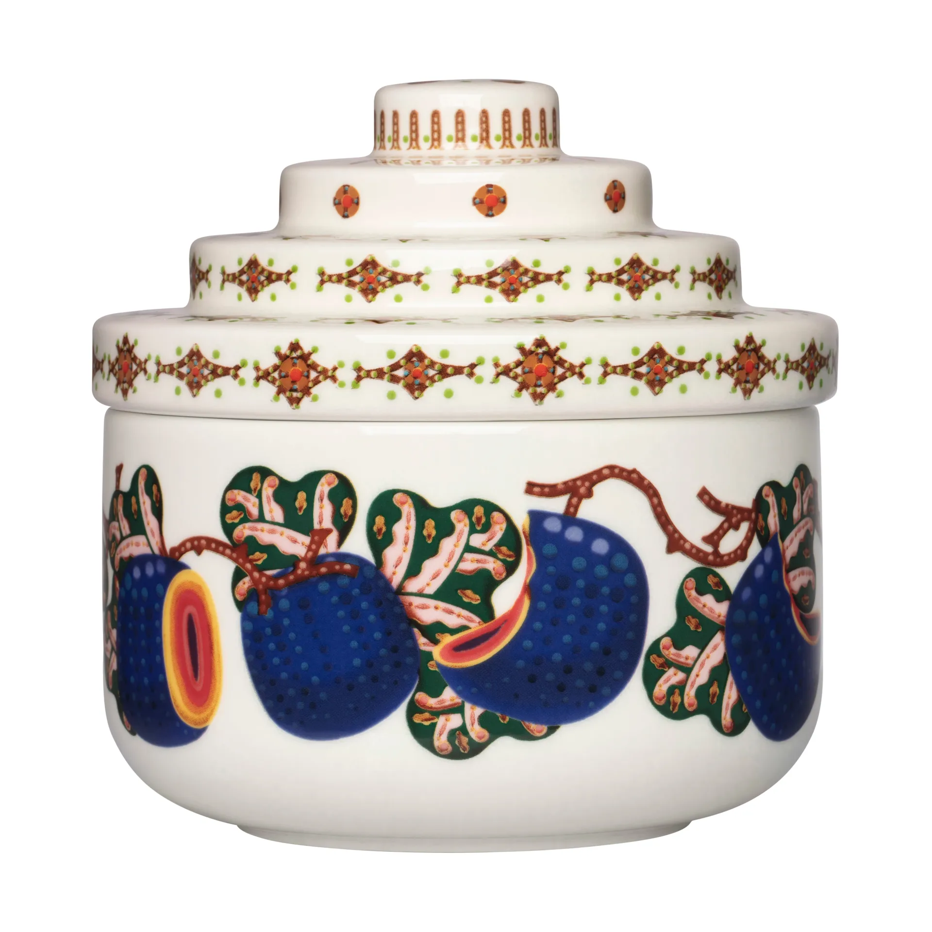 Taika Sato purkki Ø14,5x15 cm, Valkoinen-monivärinen Iittala