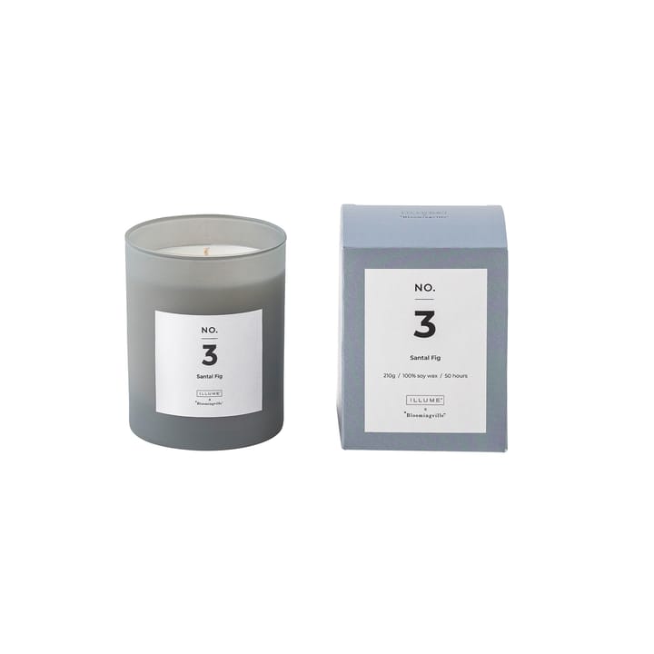 NO. 3 Santal Fig -tuoksukynttilä - 200 g + Lahjalaatikko - Illume x Bloomingville
