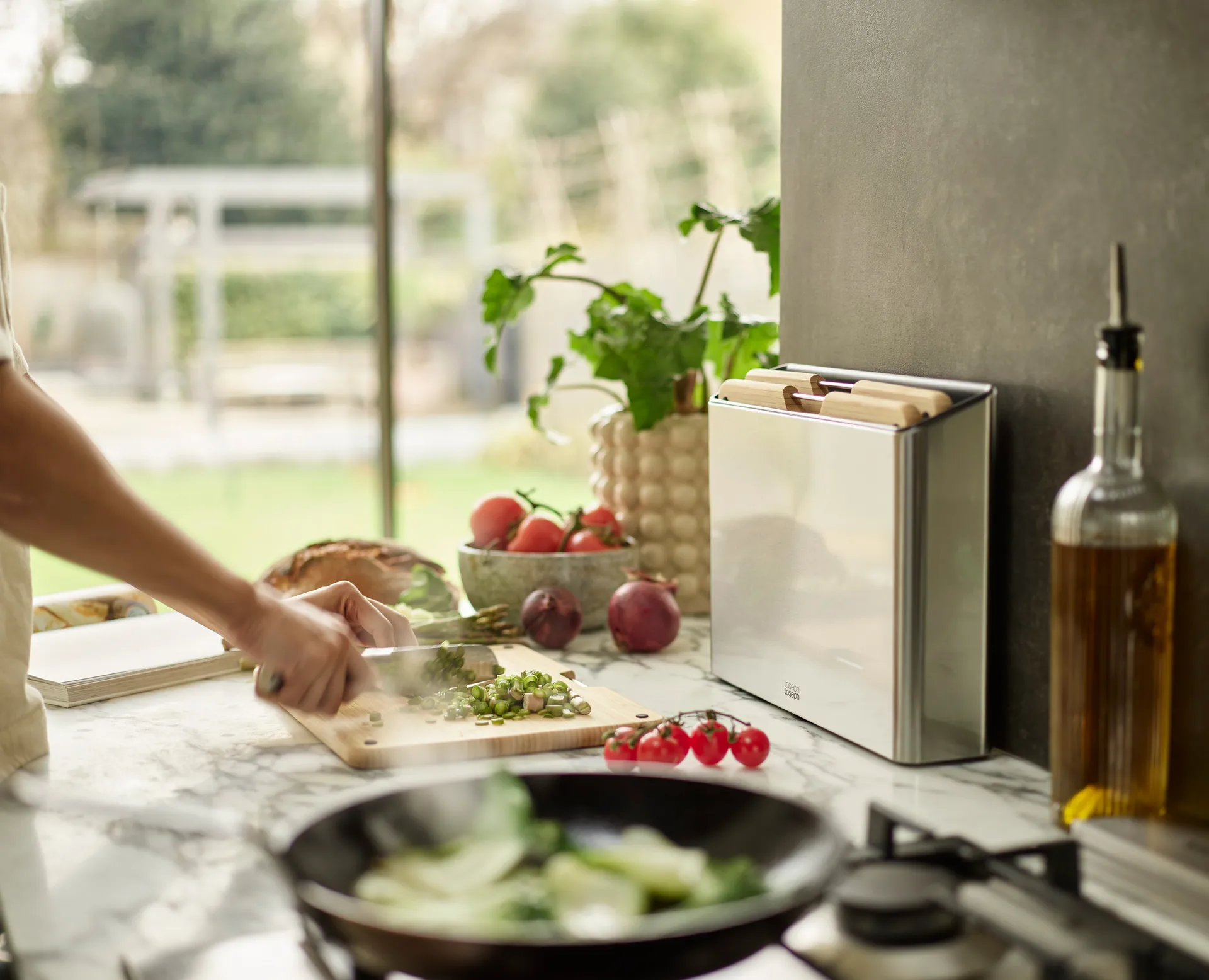 Folio steel leikkuulauta 3 osaa, Bambu-teräs Joseph Joseph