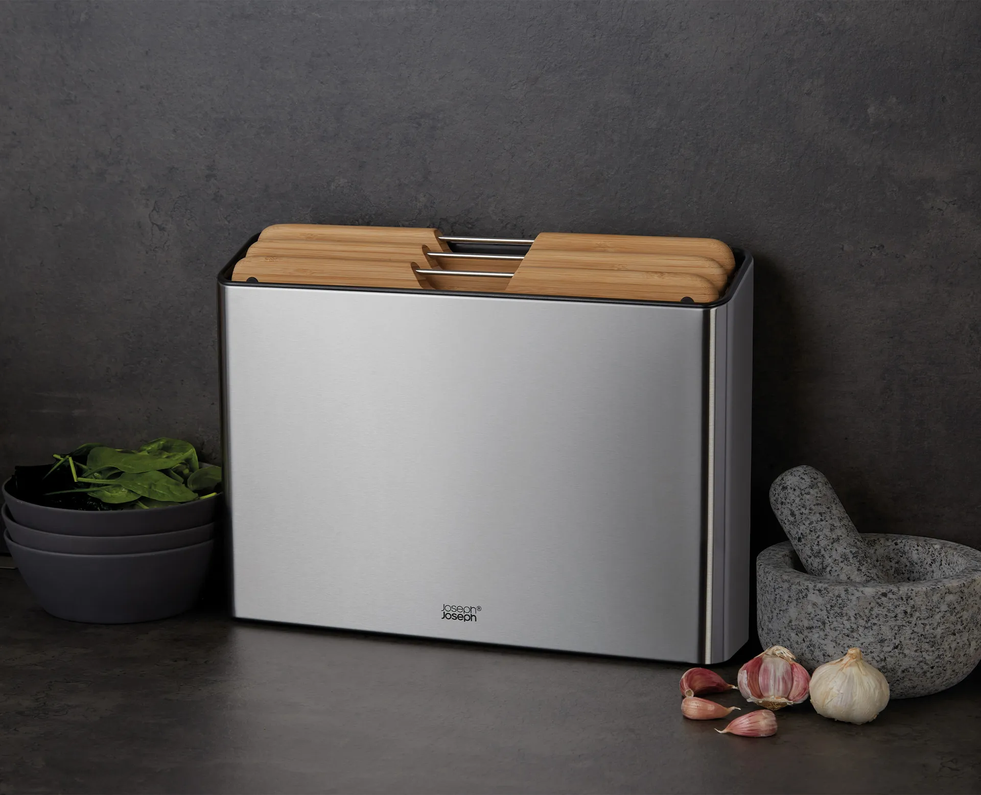 Folio steel leikkuulauta 3 osaa, Bambu-teräs Joseph Joseph