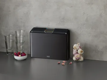 Folio steel leikkuulauta 4 osaa - Musta - Joseph Joseph