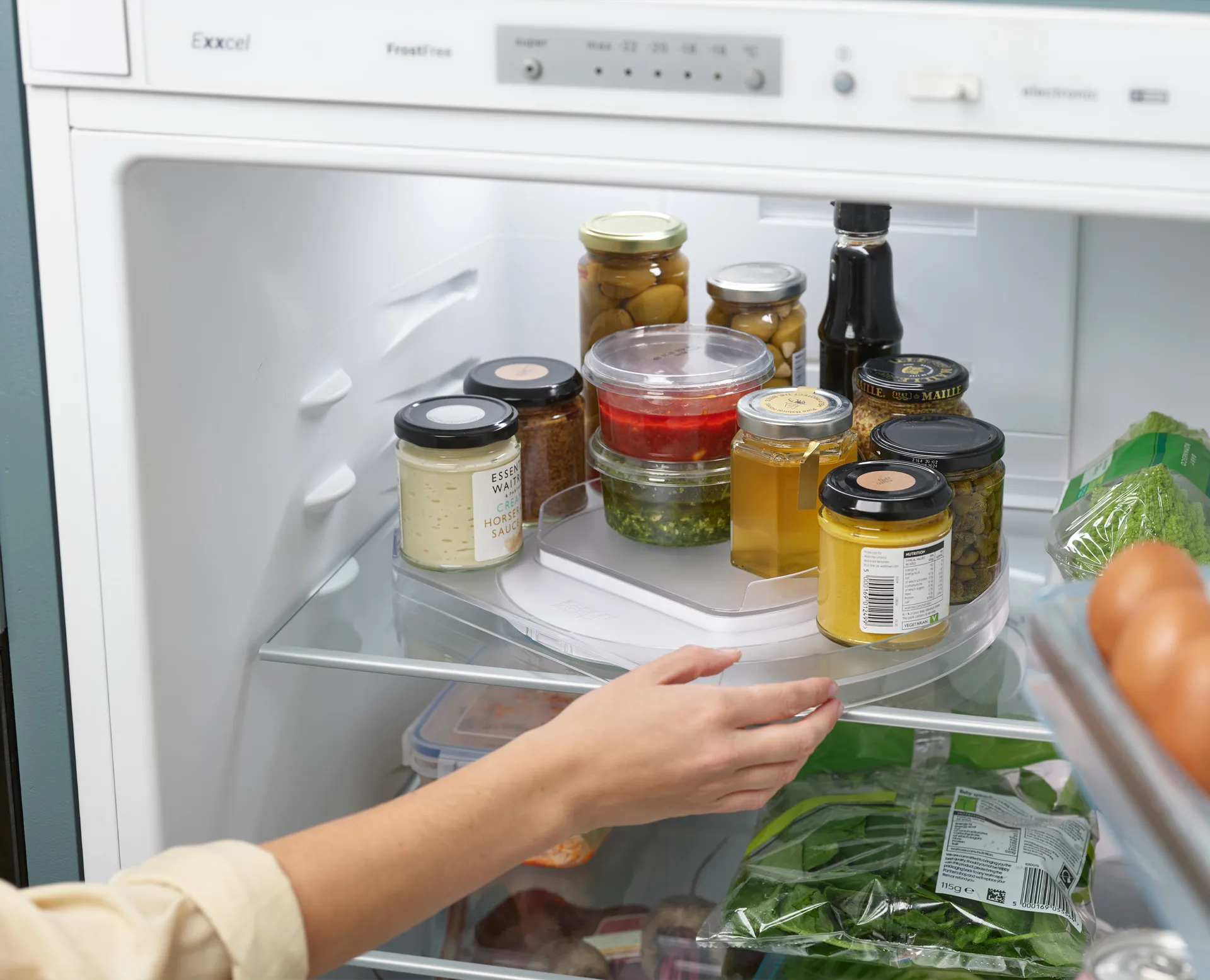 Fridgestore pyörivä alusta jääkaappiin, Läpinäkyvä Joseph Joseph