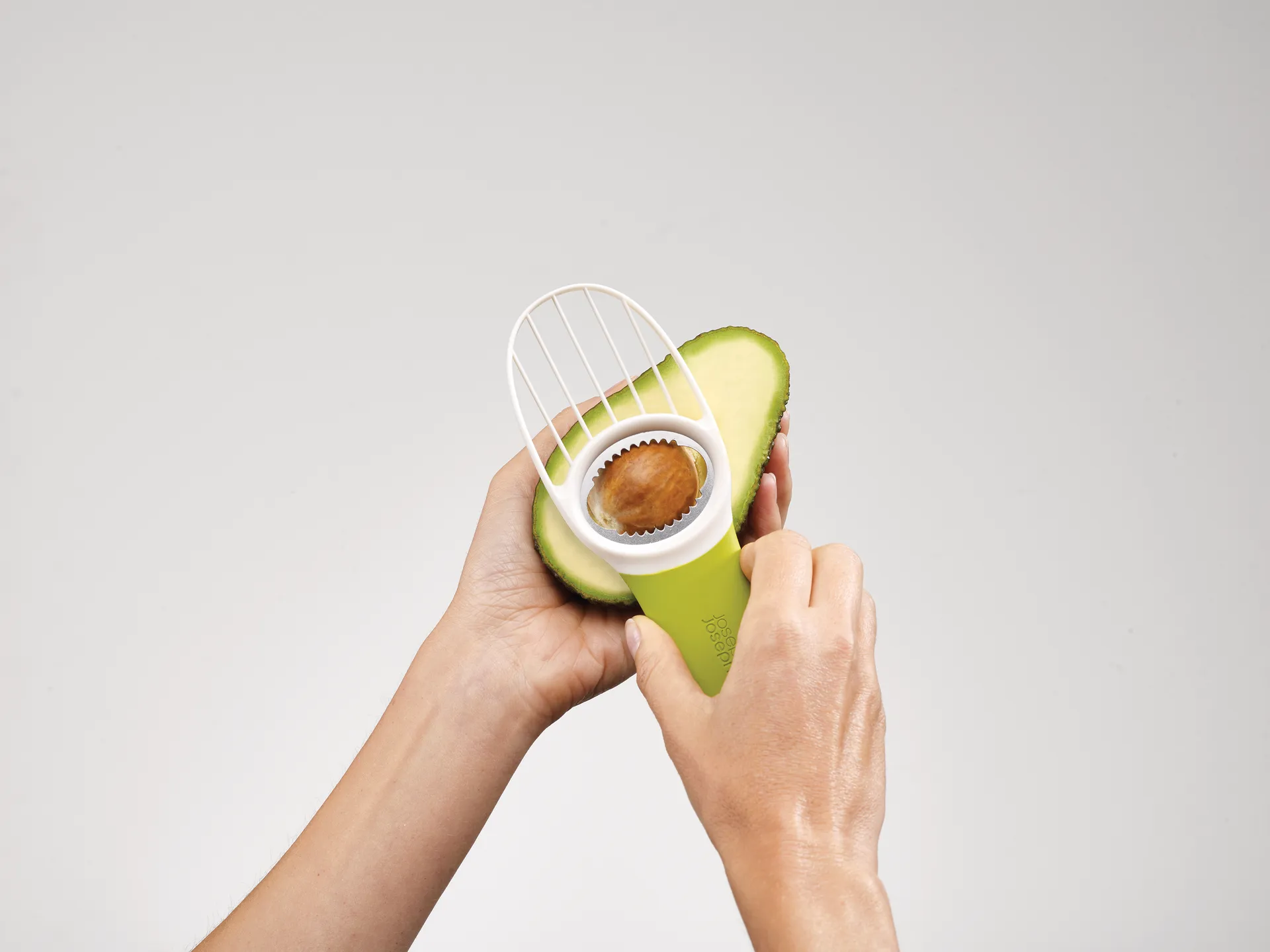 Goavocado 3-in-1 avokadoleikkuri, Vihreä-valkoinen Joseph Joseph