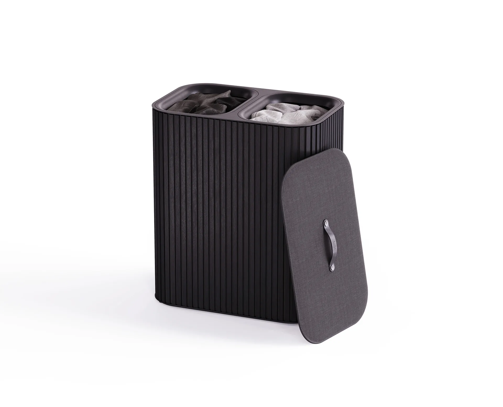 Tota Luxe pyykkikori 90 L, Musta Joseph Joseph