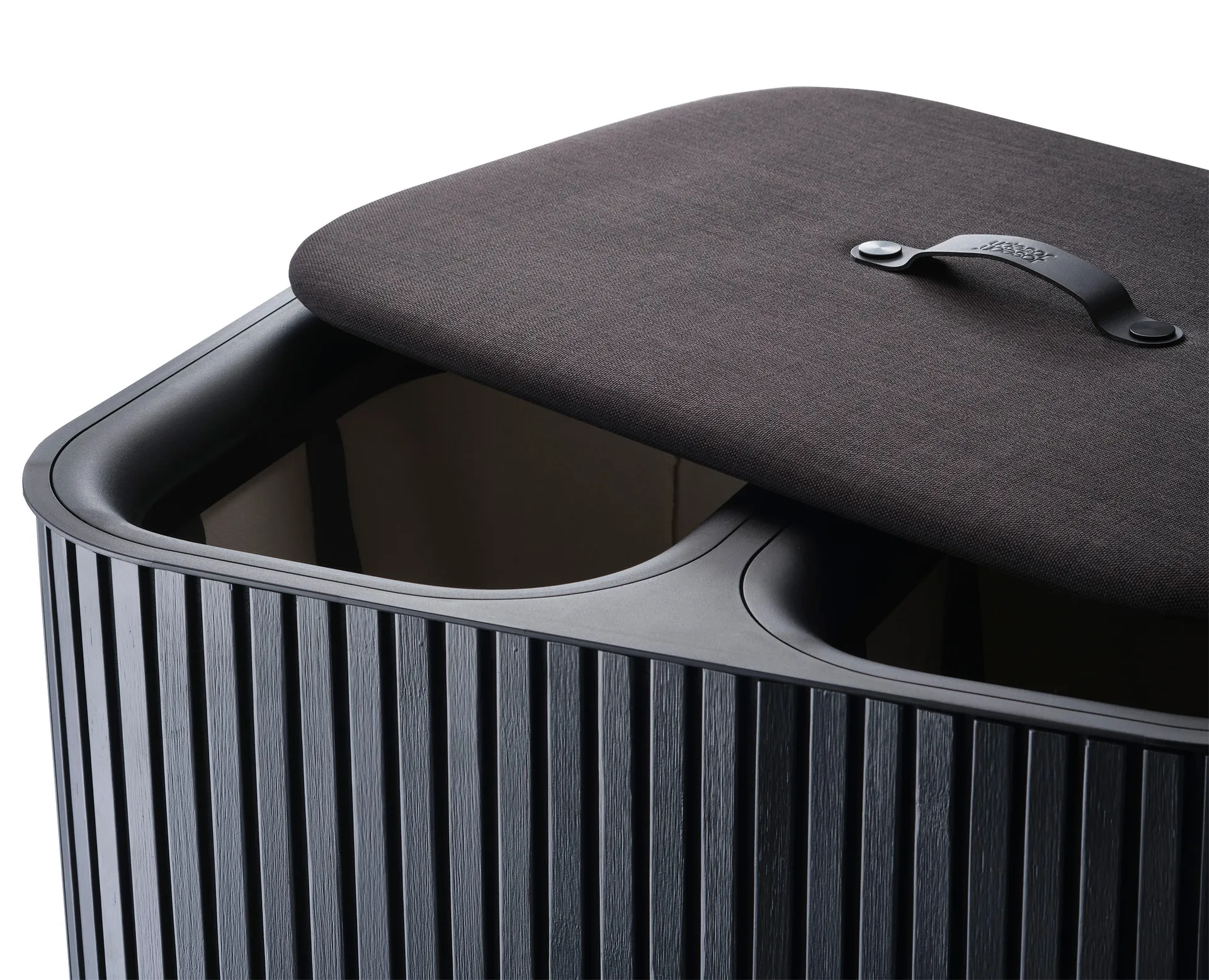 Tota Luxe pyykkikori 90 L, Musta Joseph Joseph