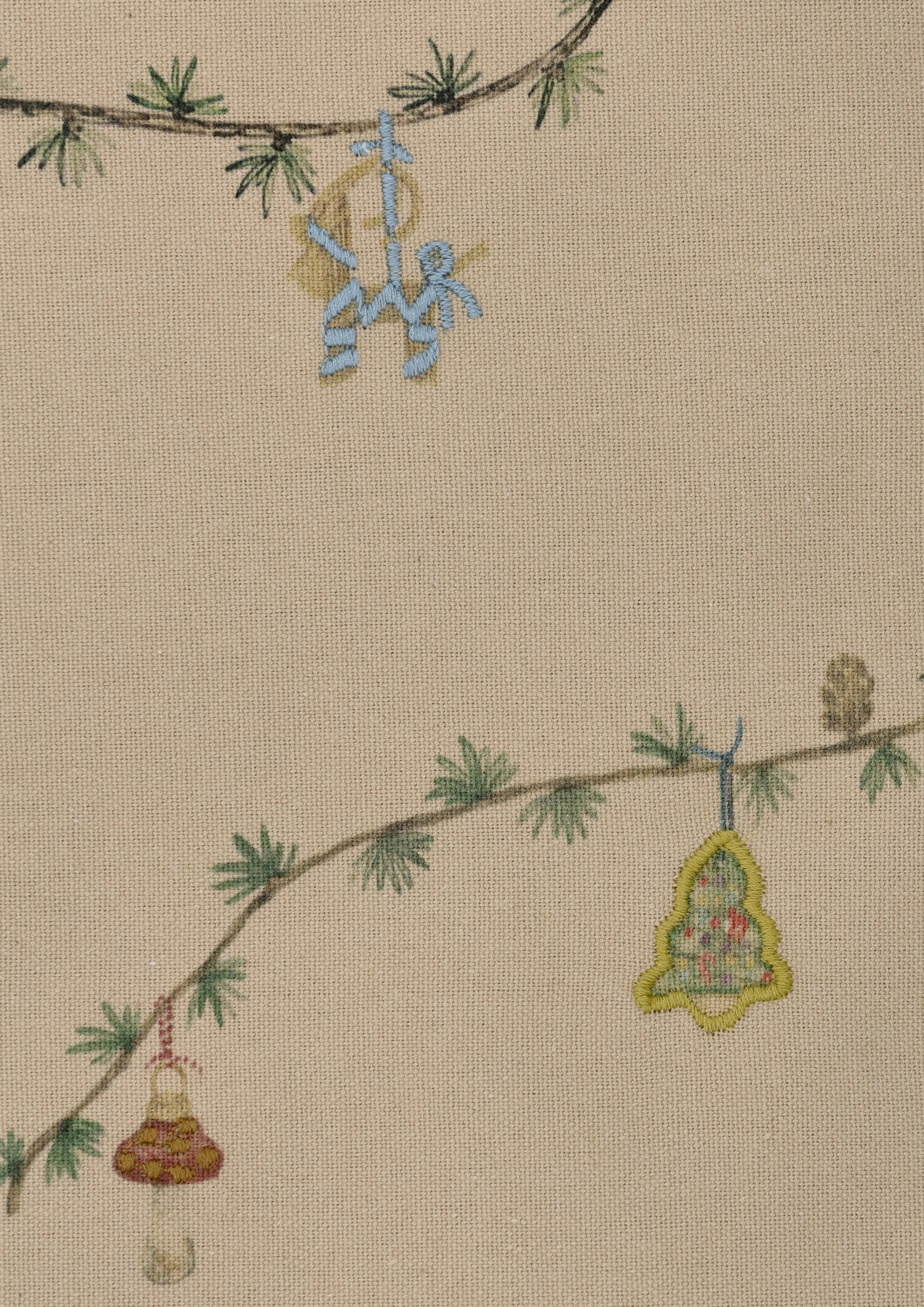 Hammershøi Christmas pöytäliina beige., 150x220 cm Kähler
