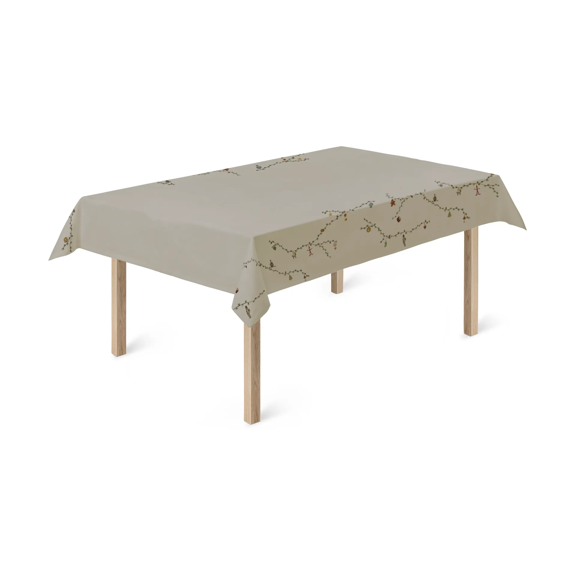 Hammershøi Christmas pöytäliina beige., 150x270 cm Kähler